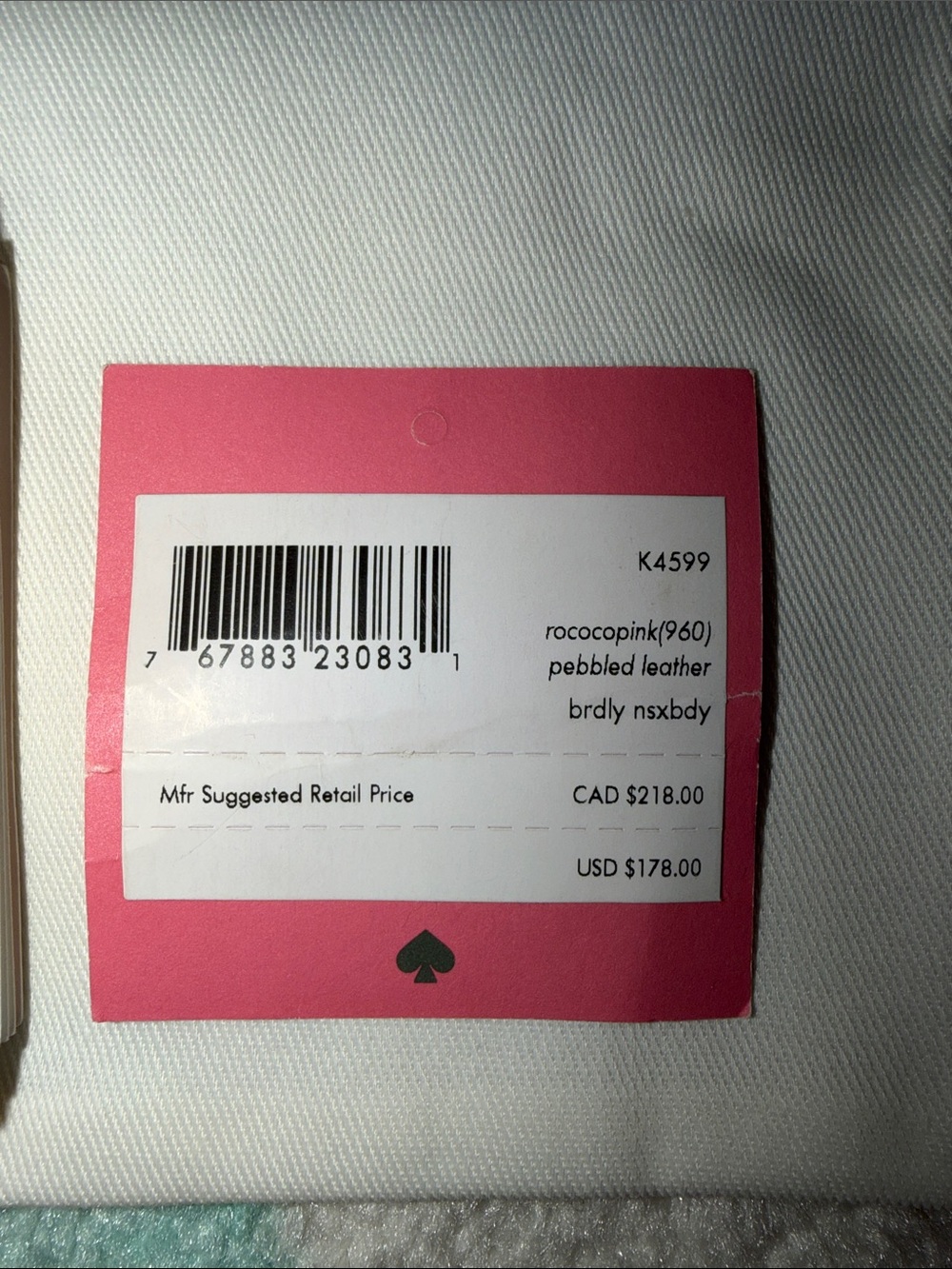 Kate Spade Bradley Pebbled Leather Crossbody In Rococo Pink with Dust Bag - Picture 10 of 10